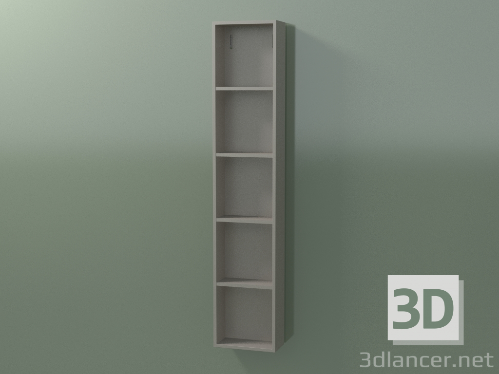 3 डी मॉडल दीवार लंबा कैबिनेट (8DUAFA01, क्ले C37, L 24, P 12, H 120 सेमी) - पूर्वावलोकन