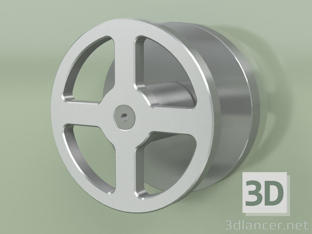 3d model Wall-mounted hydro-progressive mixer (20 63, AS) - preview