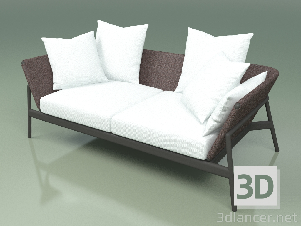 3D modeli Koltuk 002 (Metal Duman, Batyline Kahverengi) - önizleme