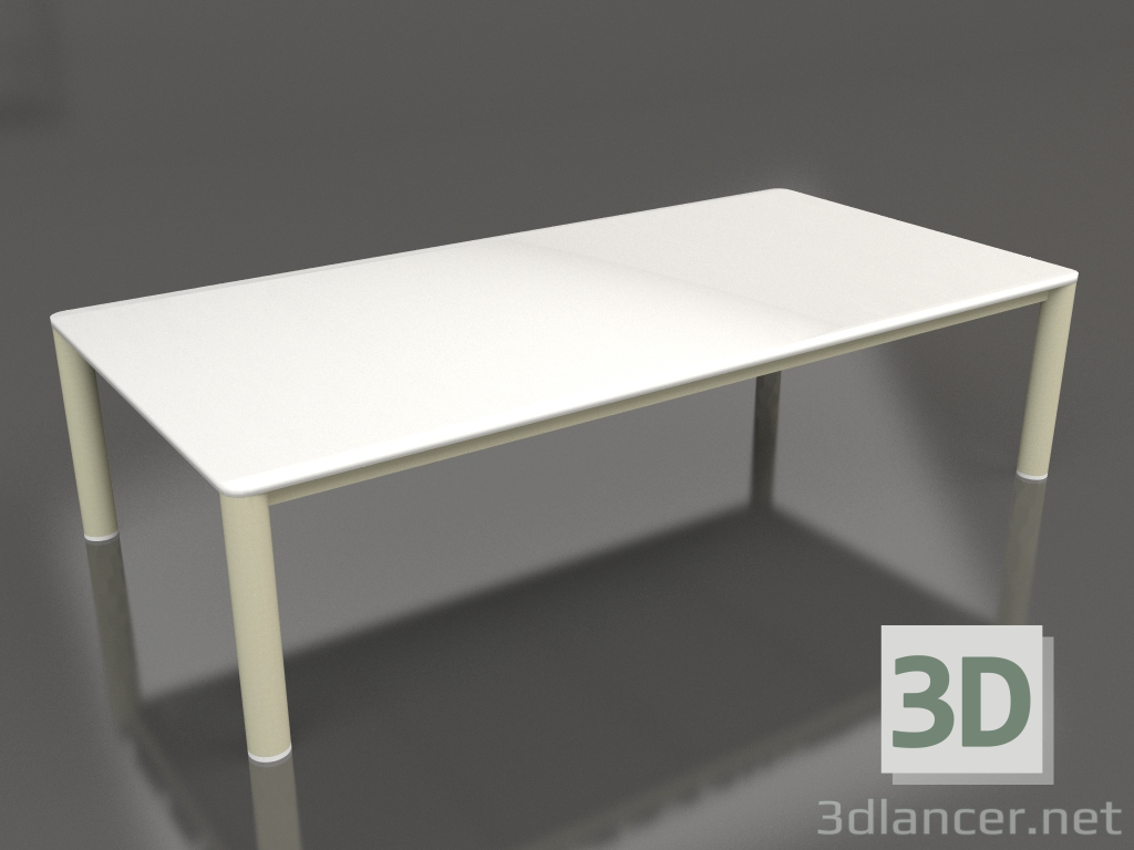 3d model Coffee table 70×140 (Gold, DEKTON Zenith) - preview