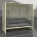 3d model Al Fresco sofa with aluminum frame and high back (Gold) - preview