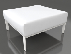Sofa module, pouf (White)