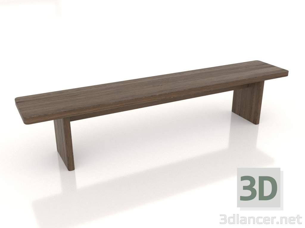 3d model Bench (lightened ash walnut) - preview