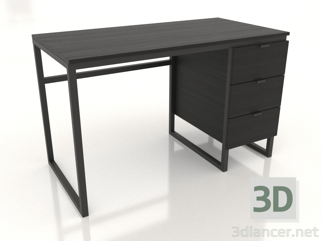 3d model Escritorio NUEVO 1200x600 mm (negro RAL 9005) - vista previa