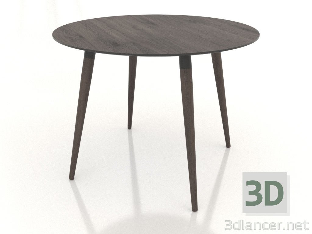 Modelo 3d Mesa de jantar BRUNO 1000x1000x750 mm (carvalho escuro) - preview