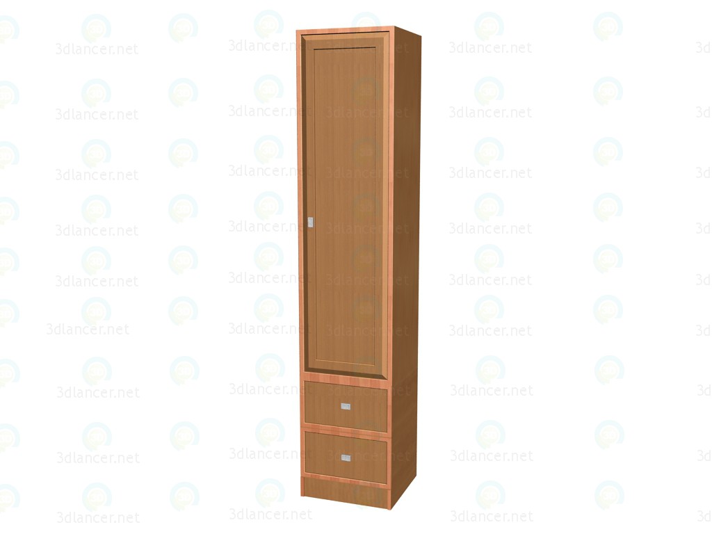 3d model Armario 1 puerta A221 - vista previa