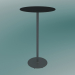 3d model Table BON (9380-71 (⌀ 60cm), H 109cm, HPL black, cast iron gray aluminum) - preview