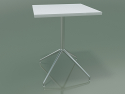 Quadratischer Tisch 5706, 5723 (H 74 - 59x59 cm, ausgebreitet, weiß, LU1)
