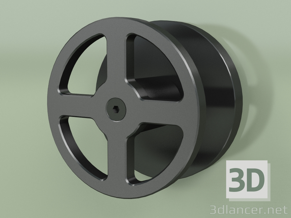 modello 3D Miscelatore idroprogressivo a parete (20 63, ON) - anteprima