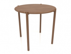 Mesa de jantar DT 08 (extremidade arredondada) (D=820x754, madeira castanha clara)