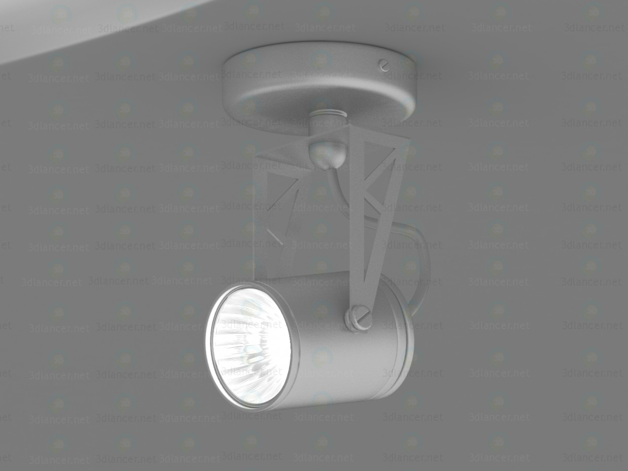 TECSUN HTR-104 lámpara GU10 50W 3D modelo Compro - render TECSUN HTR-104 lámpara GU10 50W 3D modelo Compro - render