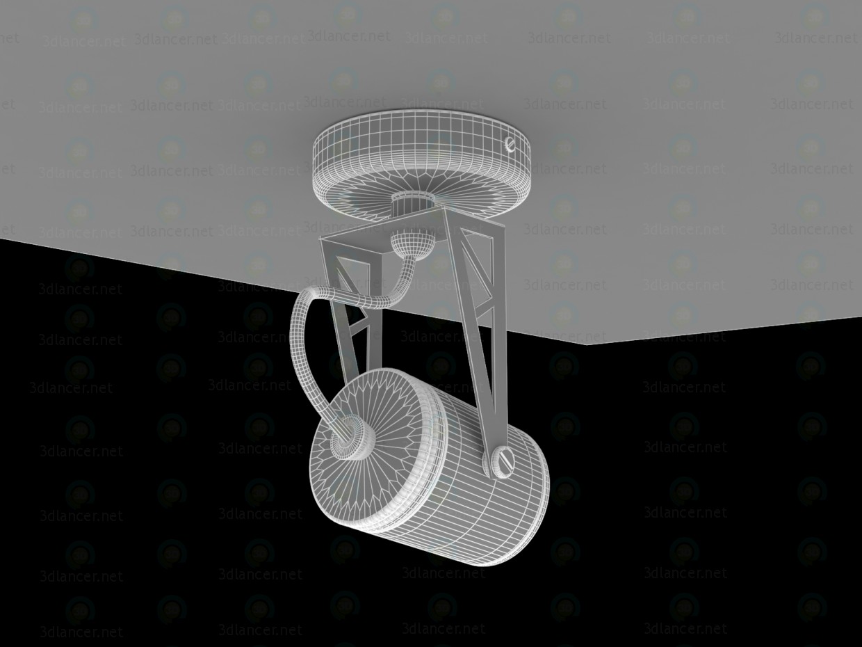 TECSUN HTR-104 lámpara GU10 50W 3D modelo Compro - render TECSUN HTR-104 lámpara GU10 50W 3D modelo Compro - render