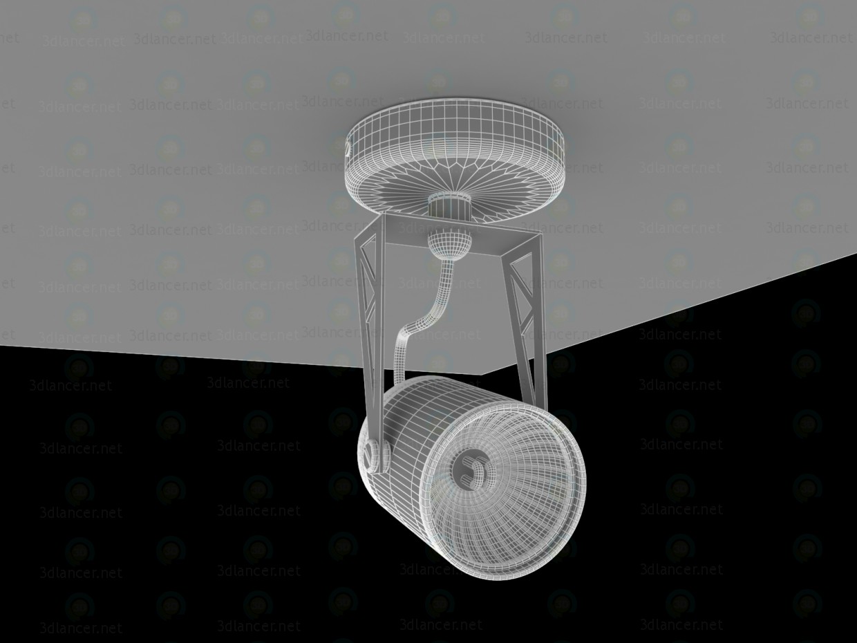 TECSUN HTR-104 lámpara GU10 50W 3D modelo Compro - render TECSUN HTR-104 lámpara GU10 50W 3D modelo Compro - render