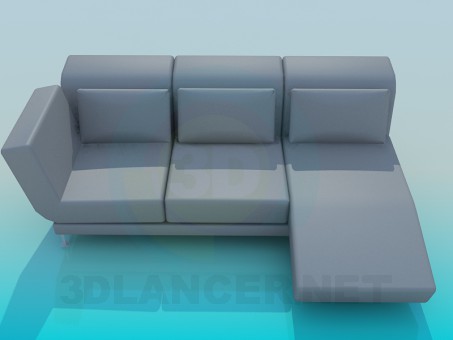 3d model Sofa - preview 3d model Sofa - preview