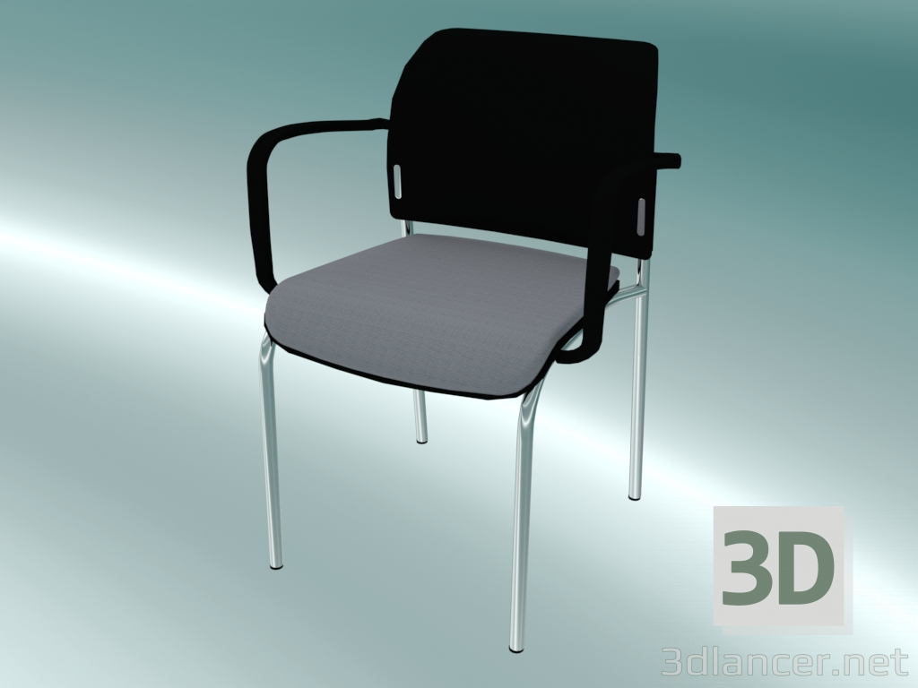 3D Modell Besucherstuhl (560H 2P) - Vorschau