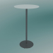 3d model Table BON (9380-71 (⌀ 60cm), H 109cm, HPL white, cast iron gray aluminum) - preview
