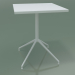3D Modell Quadratischer Tisch 5706, 5723 (H 74 - 59x59 cm, ausgebreitet, weiß, V12) - Vorschau