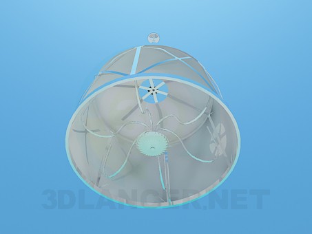 modello 3D Lampada con paralume - anteprima