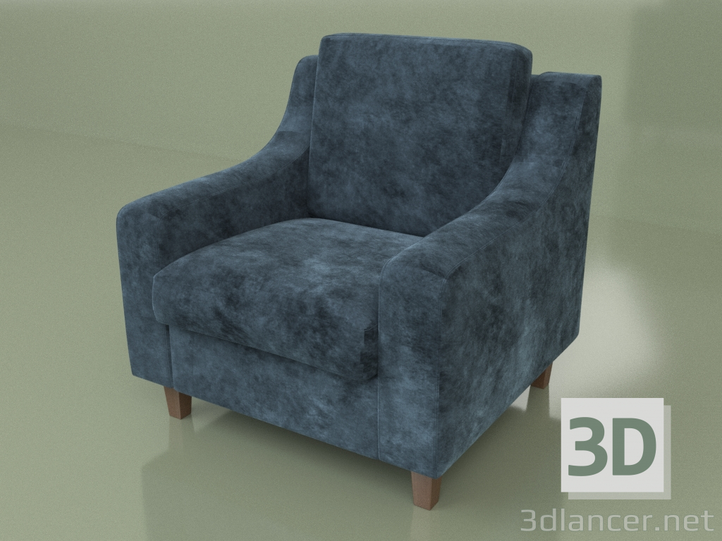 Modelo 3d Cadeira Richmond (veludo) - preview