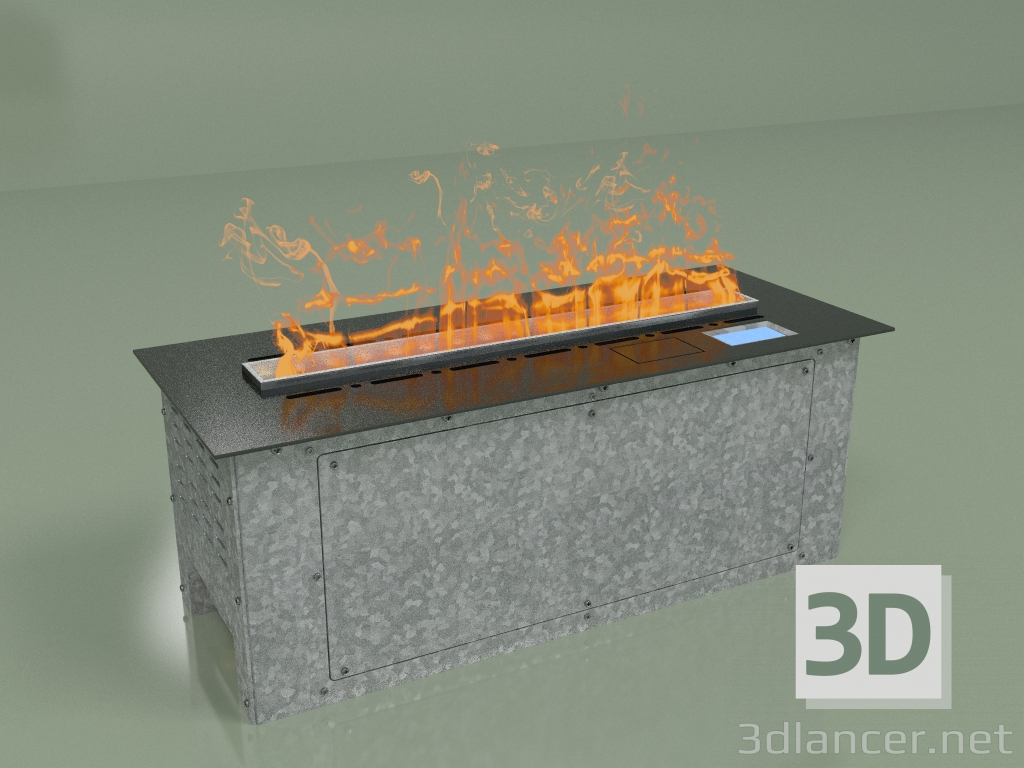 3D modeli Buharlı şömine Vepo 600 (grafit-saten) - önizleme