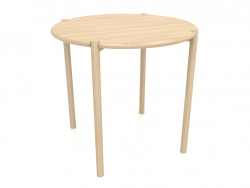 डाइनिंग टेबल DT 08 (गोल सिरे) (D=820x754, लकड़ी सफेद)