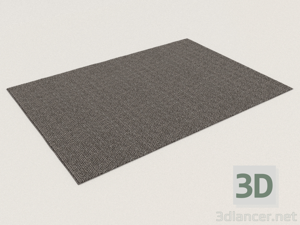 3D Modell Teppich REINA DUNKELGRAU - Vorschau