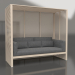 3D Modell Al Fresco Sofa mit Aluminiumrahmen und hoher Rückenlehne (Sand) - Vorschau