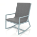 modèle 3D Rocking chair (Bleu gris) - preview