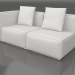 modello 3D Modulo divano, sezione 1 sinistra (Sabbia) - anteprima
