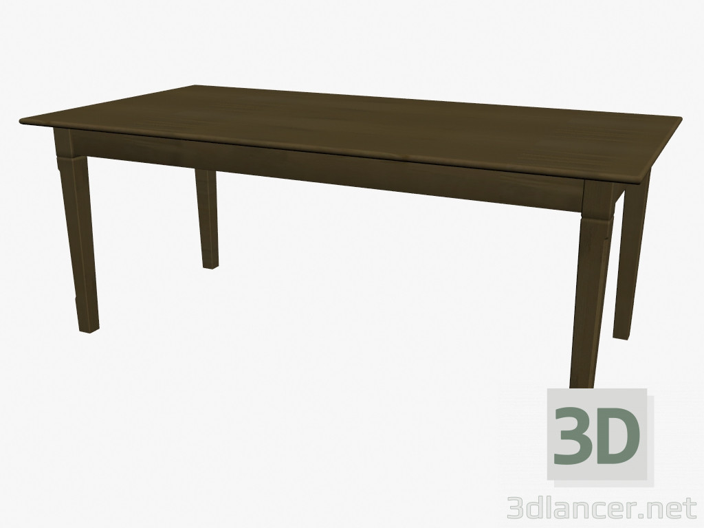 3 डी मॉडल डाइनिंग टेबल (190h95h75) - पूर्वावलोकन