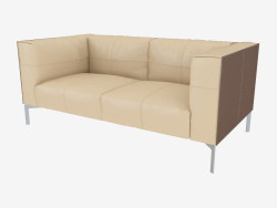sofás de couro Duplo