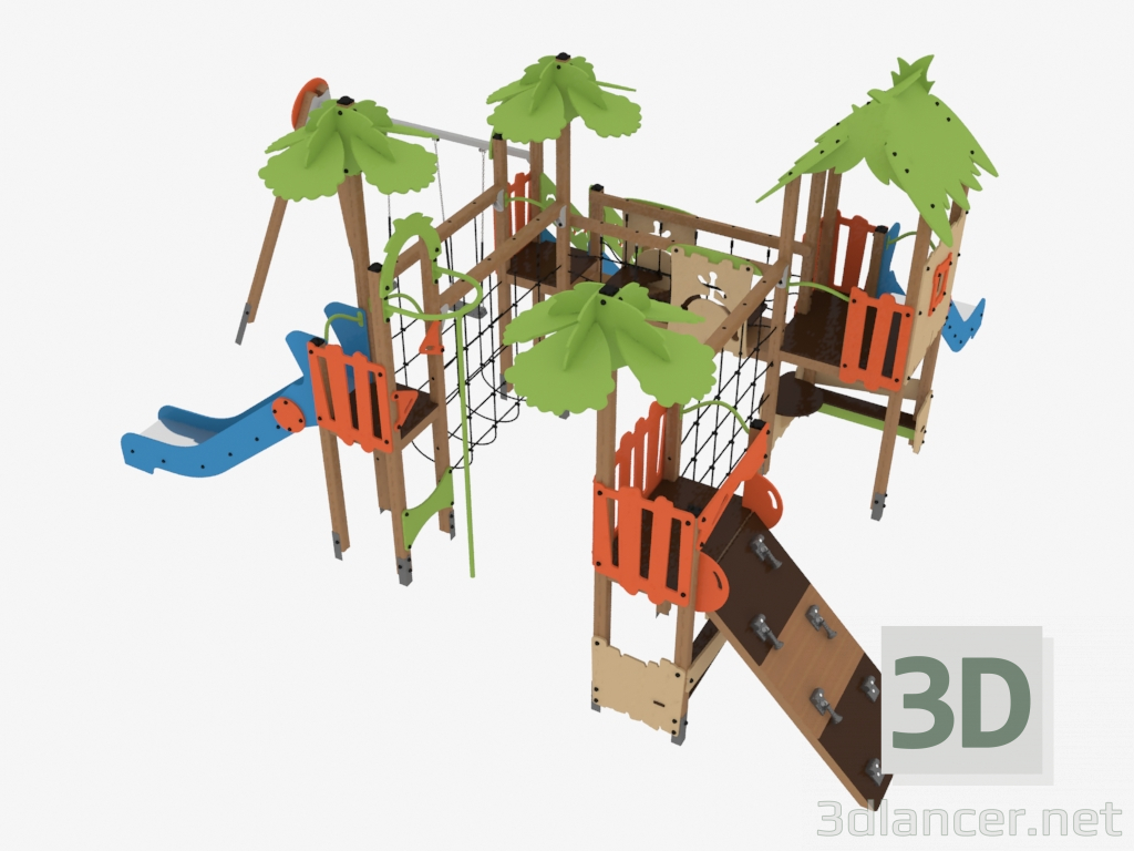 3d model Complejo de juegos para niños (T1406) - vista previa