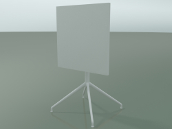 Стол квадратный 5706, 5723 (H 74 - 59x59 cm, cложенный, White, V12)