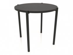 डाइनिंग टेबल DT 08 (सीधा अंत) (D=790x754, लकड़ी काला)