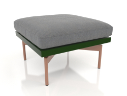 Pouf for a club chair (Bottle green)