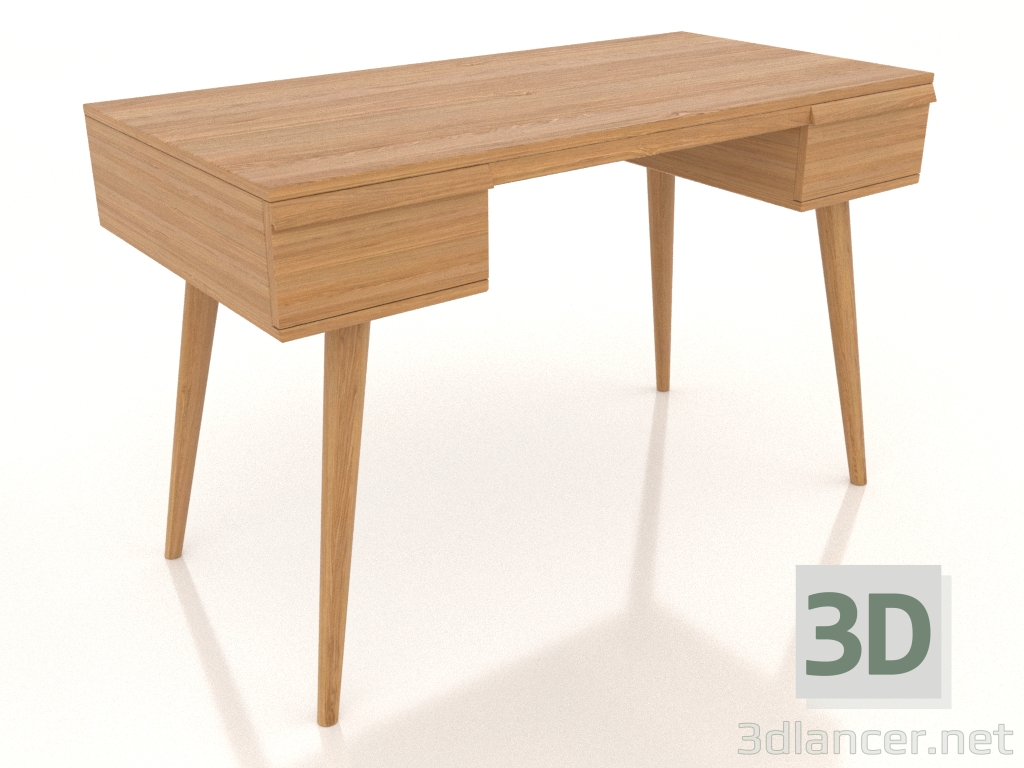 Modelo 3d Secretária 1200x600 mm (carvalho natural) - preview