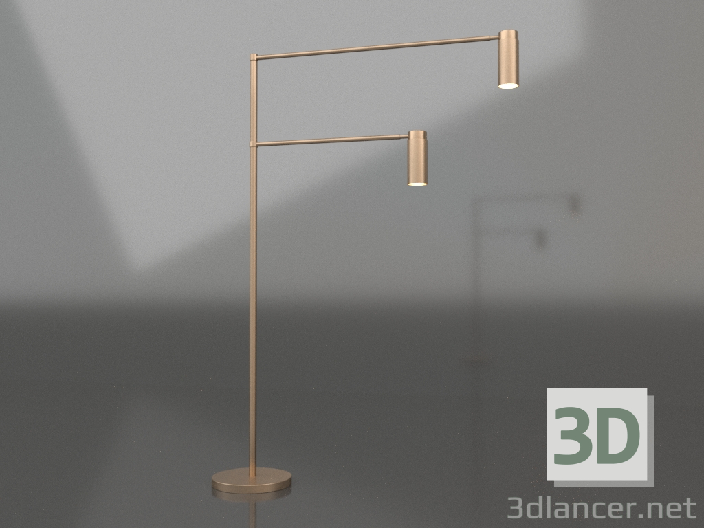 modèle 3D Lampadaire DUO (option 1) - preview modèle 3D Lampadaire DUO (option 1) - preview
