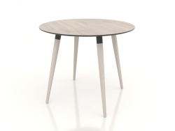 Table à manger BRUNO 900x900x750 mm (chêne blanchi)