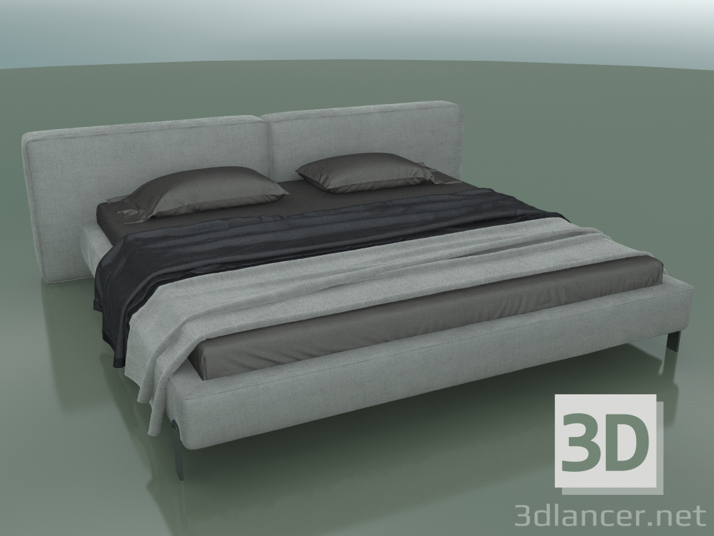 3D modeli Çift kişilik yatak Vogue yatağın altında 2000 x 2000 (2620 x 2370 x 780, 262VOG-237) - önizleme