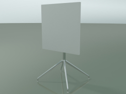 Стол квадратный 5706, 5723 (H 74 - 59x59 cm, cложенный, White, LU1)