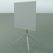 modello 3D Tavolo quadrato 5706, 5723 (H 74 - 59x59 cm, piegato, bianco, LU1) - anteprima