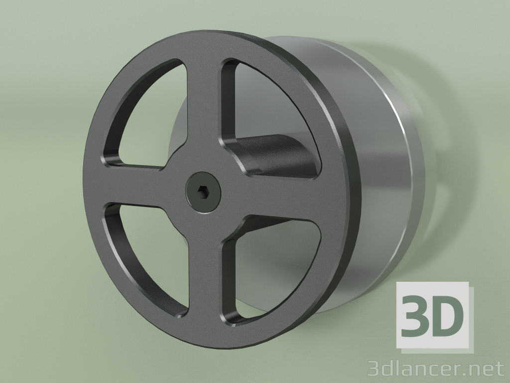 3d model Wall-mounted hydro-progressive mixer (20 63, AS-ON) - preview