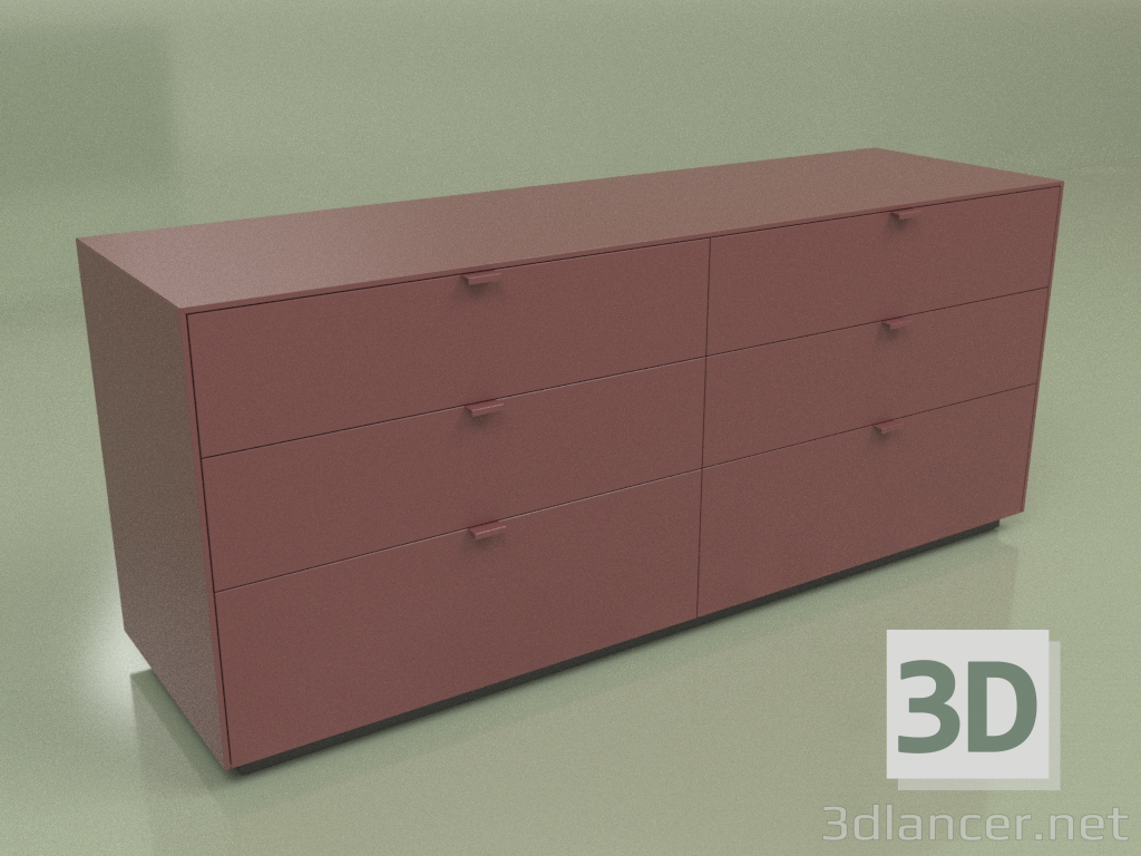 3d model Chest of drawers Folio DH6 (2) - preview