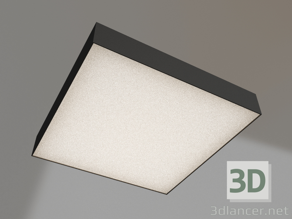 modèle 3D Lampe SP-QUADRO-S400x400-40W Day4000 (BK, 120 degrés, 230V) - preview