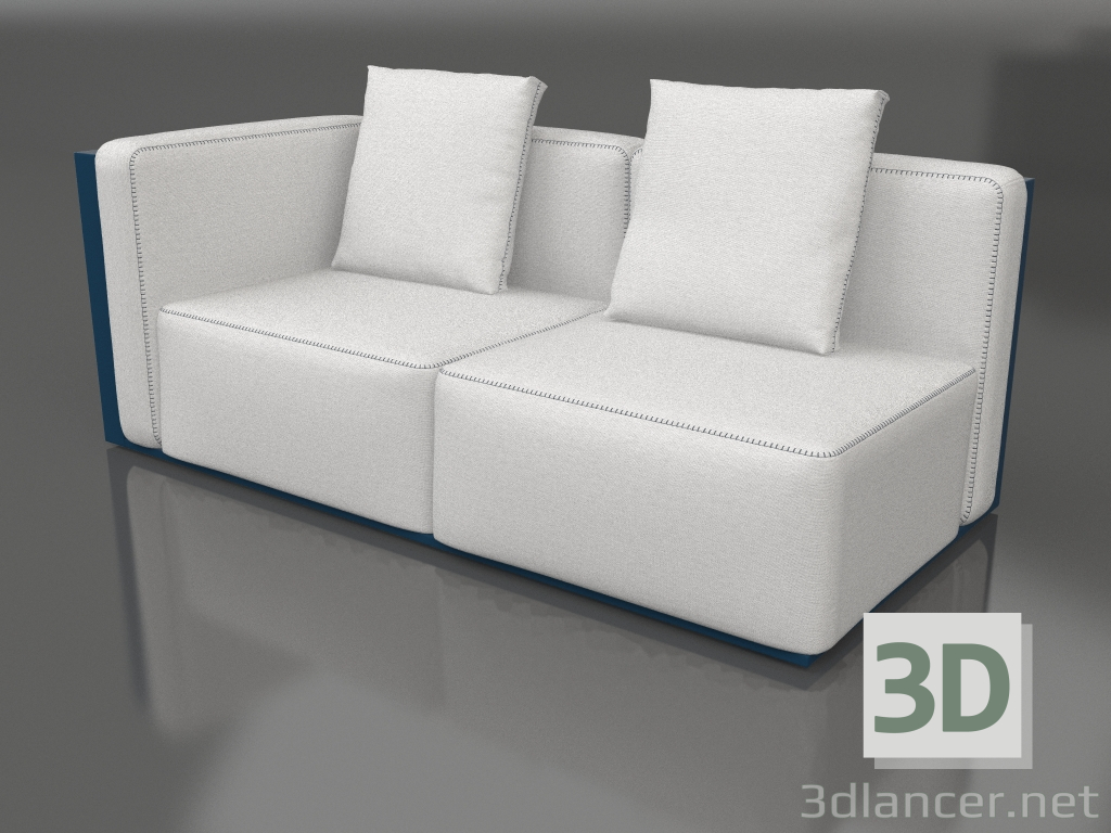 3d model Sofa module, section 1 left (Grey blue) - preview
