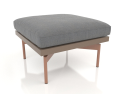 Pouf for a club chair (Bronze)