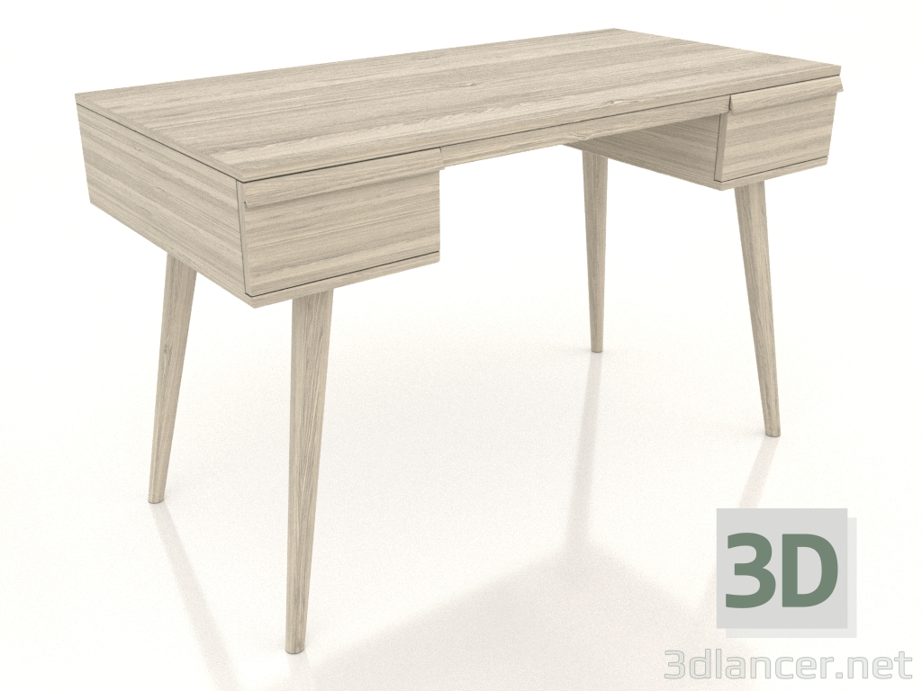 modèle 3D Bureau 1200x600 mm (chêne éclairci) - preview