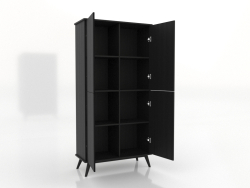 Cabinet 5 1000x450x2000 mm (open, black RAL 9005)
