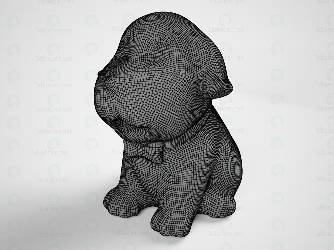 3d модель статуетка щеня – превью 3d модель статуетка щеня – превью