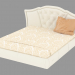 3D Modell Bett mit Lederbesatz Lion - Vorschau